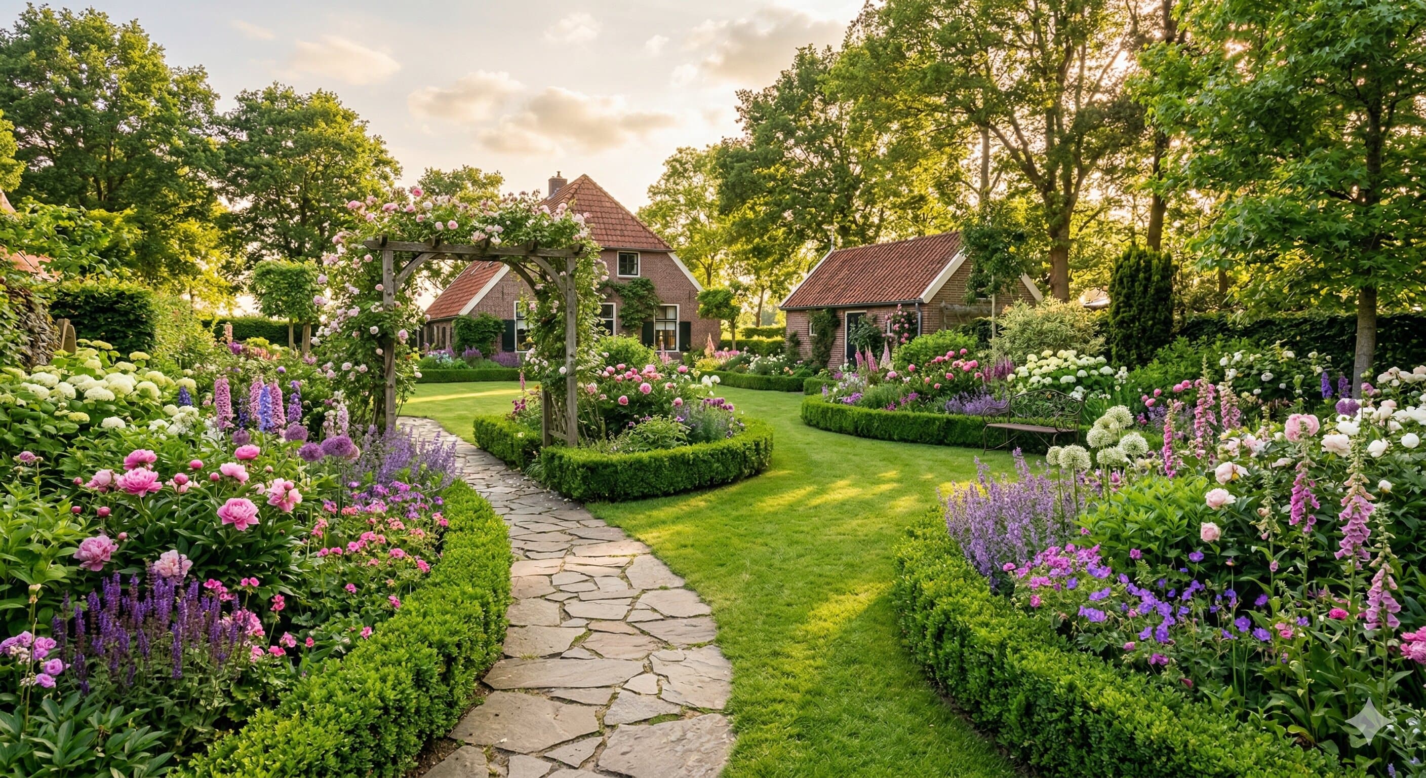 Weelderige, verzorgde tuin in de Drechtsteden