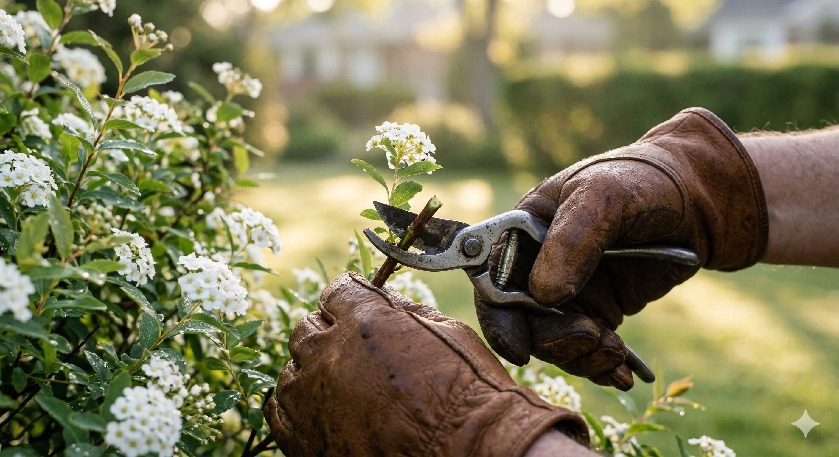 Tuinverzorging De Lindt aan het werk in een tuin